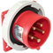 Socket with switch fixed 400V 32A 5P IP67