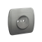 Socket without grounding, with shutters for current paths, 16A, 250V, screw terminals, silver (metallic)