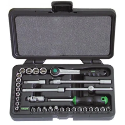 Socket wrench set 33-piece