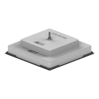 Socle béton pour mâts 1x50 1x35cm 1 trou