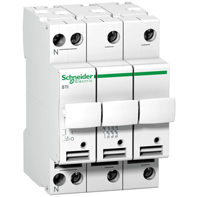 Socle de fusible Acti9 STI-10,3x38-3N 3+N-pôle