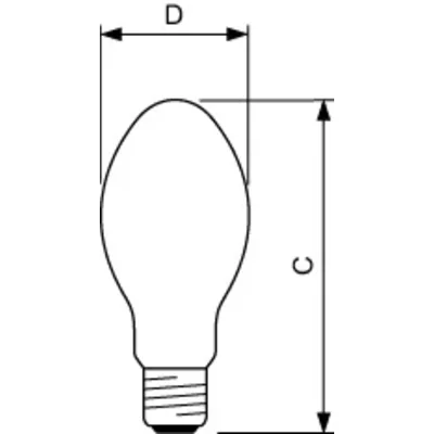 Sodíková výbojka 70W, 5600lm, E27