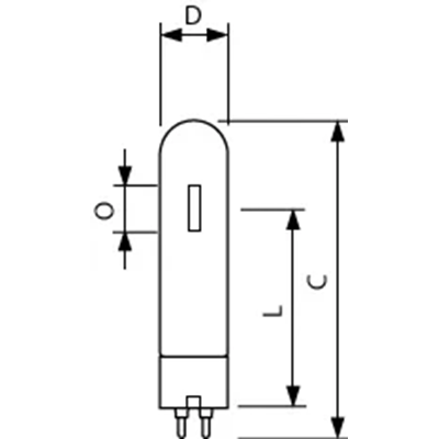 Sodium lamp 50W, 2300lm, PG12-1