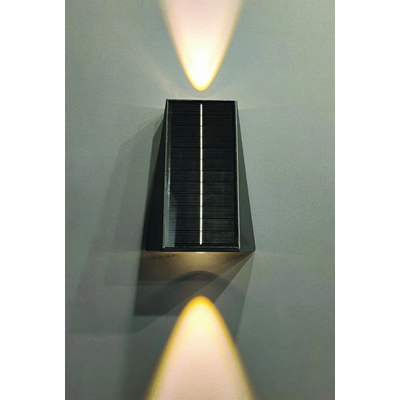 Solar arch fixture 2 x 1.5W 70lm 3.7Vx1500mAh 840 IP54 6V