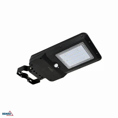 Solar-LED-Straßenbeleuchtung Solger 15W 1600LM 4000K IP65 Schwarz PIR