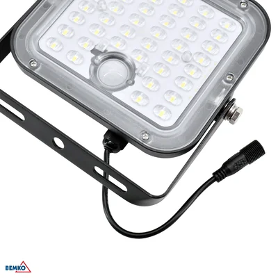 SOLÁRNÍ LED REFLEKTOR SOLPAR 10W 1500LM 4000K IP65 ČERNÝ PIR