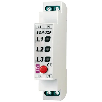 SON-3 ZP Indikátor napětí s tlačítkem (3x červená LED)