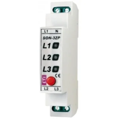 SON-3 ZP Indikátor napětí s tlačítkem (3x červená LED)