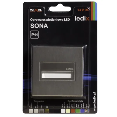 SONA Oprawa LED kwadratowa 14V DC p/t CW stal