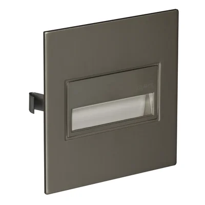 SONA Quadratische LED-Leuchte 14V DC p/t CW Stahl