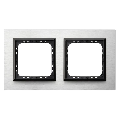 SONATA Brushed aluminum double frame