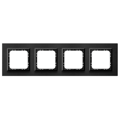 SONATA Brushed anthracite quadruple frame