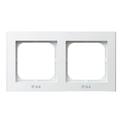 SONATA Cadre double pour interrupteurs IP44, blanc