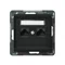 SONATA Computer socket, double, cat. 5e, black metallic, without frame