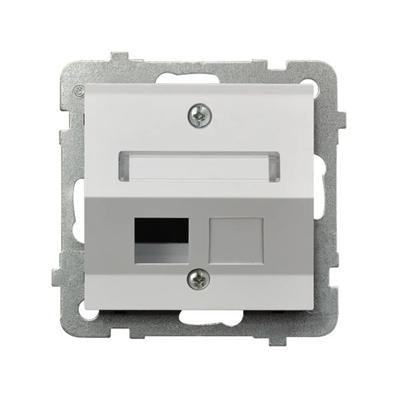 SONATA Computer socket housing single white