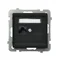 SONATA Computer socket, single, cat. 5e black metallic