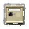 SONATA Computer socket, single, cat. 5e, champagne gold