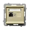 SONATA Computer socket, single, cat. 5e, champagne gold
