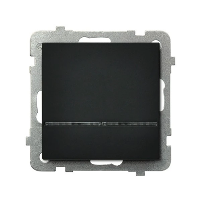 SONATA Control switch black metallic, frameless