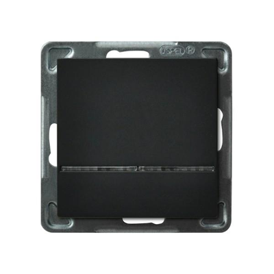 SONATA Control switch black metallic, frameless