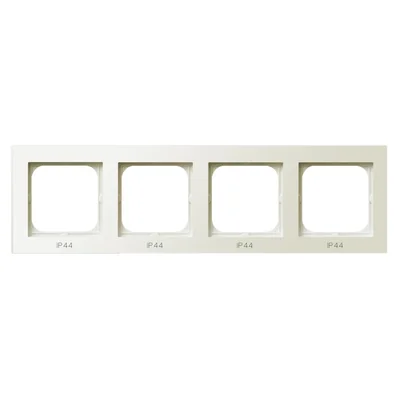 SONATA Cornice quadrupla per interruttori IP44 ecru