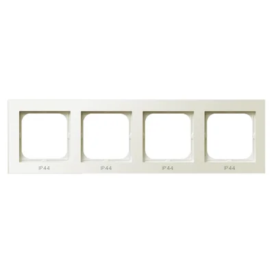 SONATA Cornice quadrupla per interruttori IP44 ecru