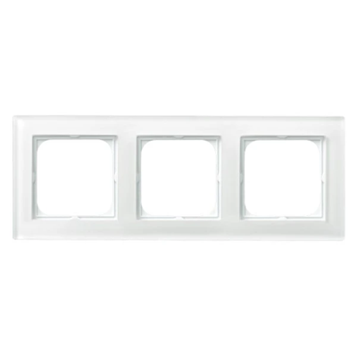 SONATA Cornice tripla, vetro bianco