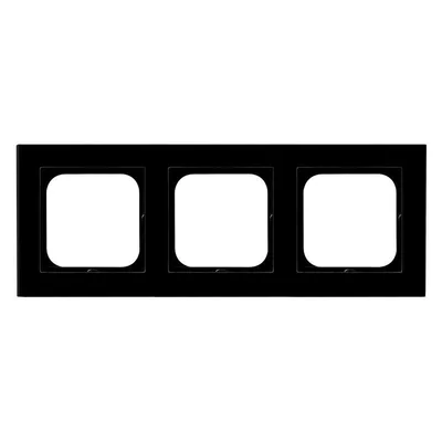 SONATA Cornice tripla, vetro nero