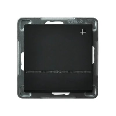 SONATA Cross connector with backlight black metallic, without frame