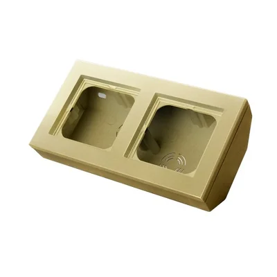 SONATA Double corner box with a champagne gold frame