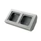 SONATA Double corner box with a silver mat frame