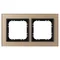 SONATA Double frame - champagne color, frosted glass