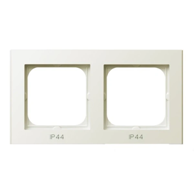 SONATA Double frame for IP44 ecru switches