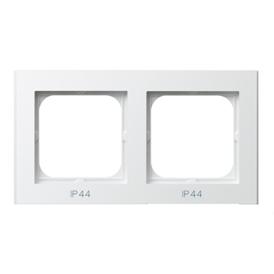 SONATA Double frame for IP44 switches, white