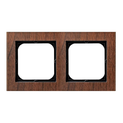 SONATA Double frame walnut wood