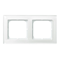 SONATA Double frame white glass