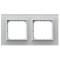 SONATA Double frame white glass