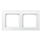 SONATA Double frame white glass