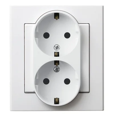SONATA Double socket with earthing schuko champagne gold