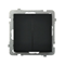 SONATA double stair switch, without frame black metallic