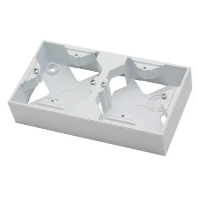 SONATA Double wall-mounted installation box white