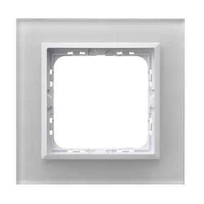 SONATA Einzelrahmen aus weißem Glas