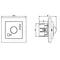 SONATA Electronic motion sensor, frameless black metallic