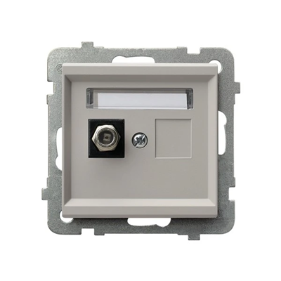 SONATA F-type antenna socket single cashmere