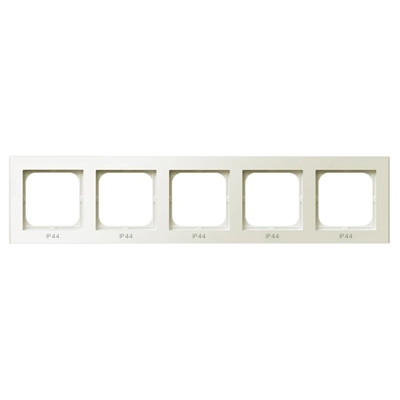 SONATA Five-gang frame for IP44 ecru switches