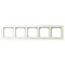 SONATA Five-gang frame for IP44 ecru switches