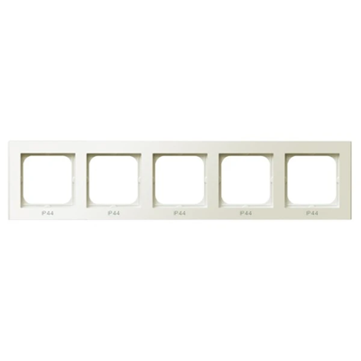 SONATA Five-gang frame for IP44 ecru switches