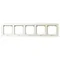 SONATA Five-gang frame for IP44 ecru switches