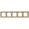 SONATA Five-gang frame for IP44 switches, champagne gold