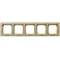 SONATA Five-gang frame for IP44 switches, champagne gold